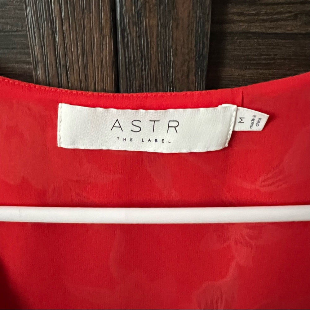 Astr The Label Button Wrap Blouse - image 2